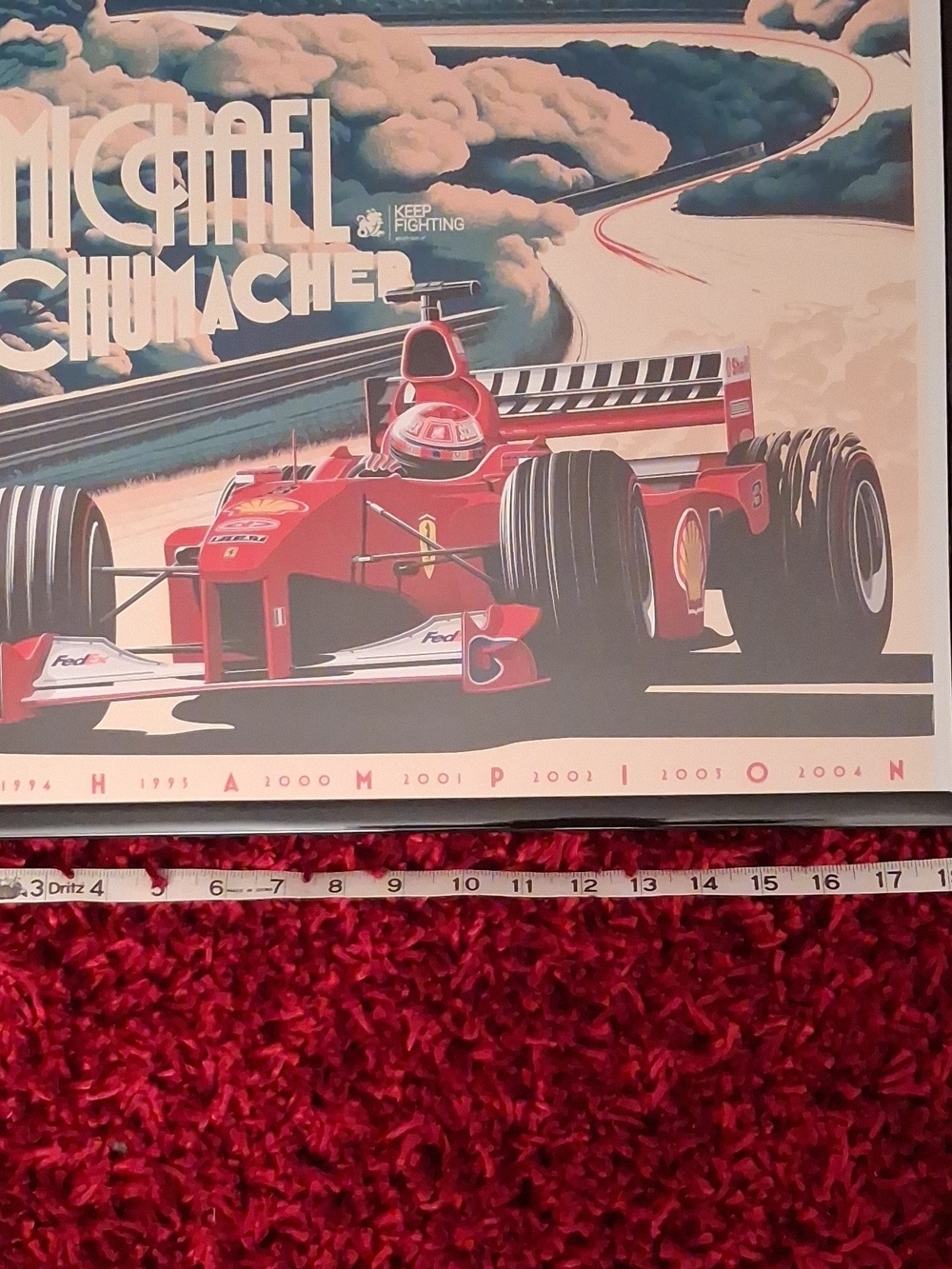 Michael Schumacher Red Racing Poster Print - Picture 10 of 12
